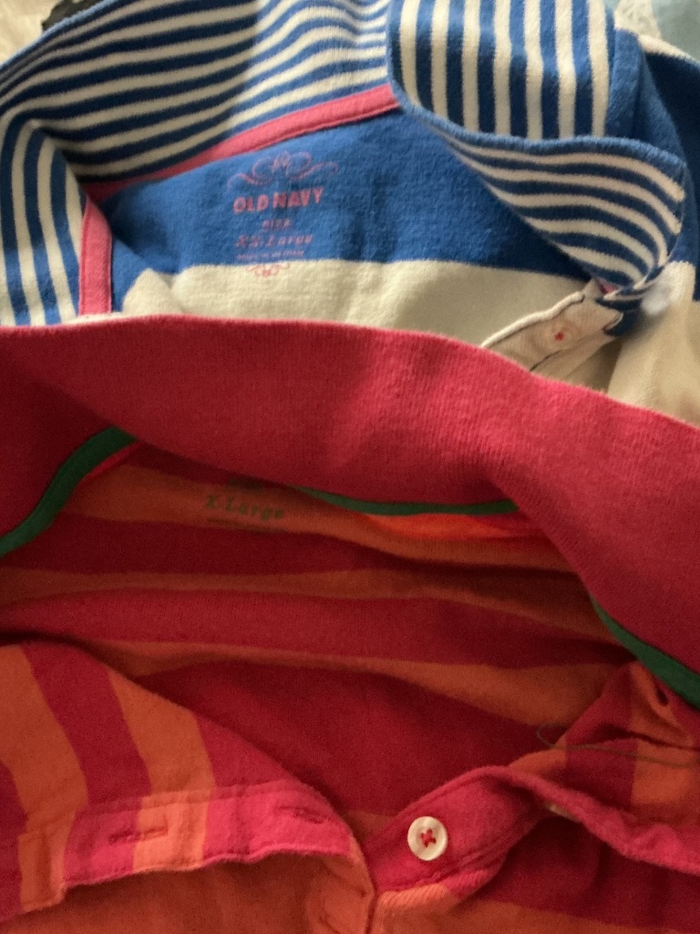 2 Old Navy Polo shirts size X-Large and xxlarge y2k